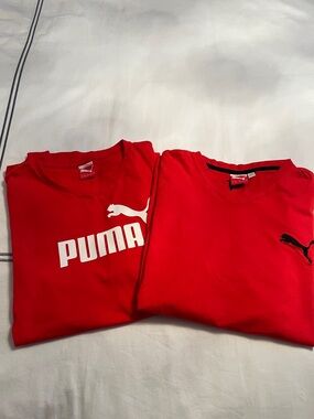 Puma Red Logo T-Shirts Duo